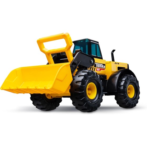 Tonka Steel Classics Front Loader - Made with Steel & Sturdy Plastic, Yellow Toy Construction Truck