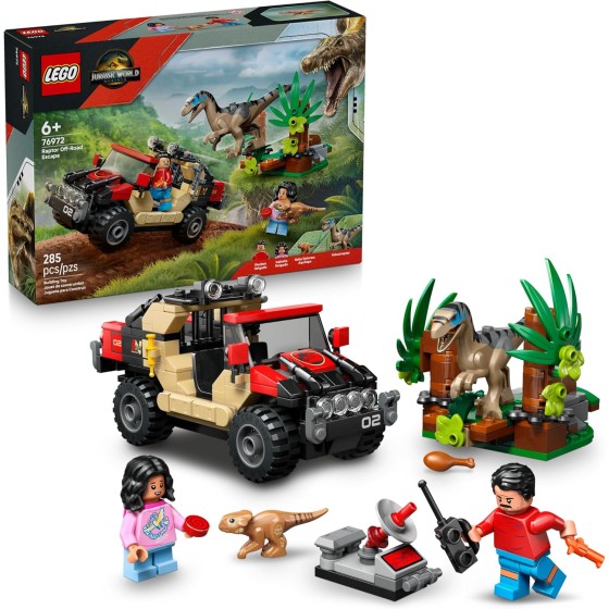 LEGO Jurassic World Raptor Off-Road Escape Dinosaur Toy