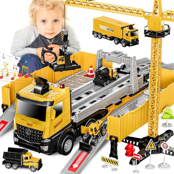 Construction Toys Truck Crane for Kids