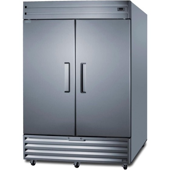 Accucold SCFF436 Commercial 39 Cu.Ft. Reach-In Freezer, Min/max Display, 38.54 cu.ft Capacity, Frost-Free, Stainless Steel Door and Cabinet, Magnetic Door Gasket, Self-closing Doors, Casters Included