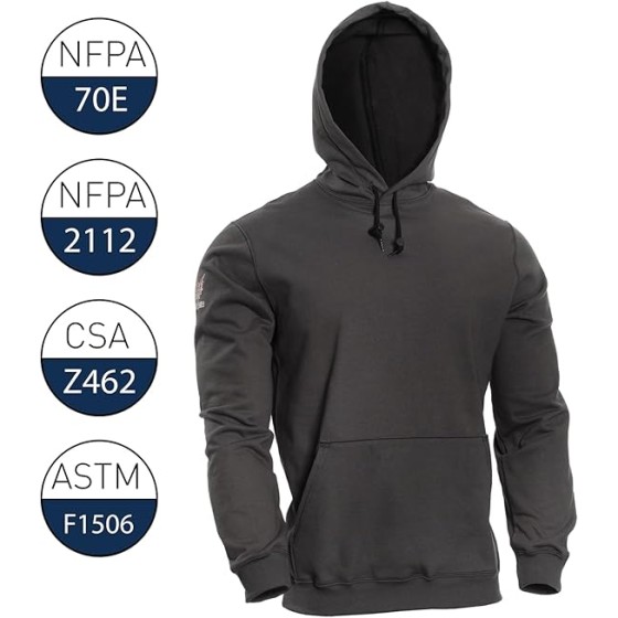 DRIFIRE Flame Resistant Heavyweight Hoodie, Cat 2, Navy